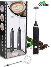 Rechargeable Handheld Milk Frother – 3-Speed Coffee & Egg Beater